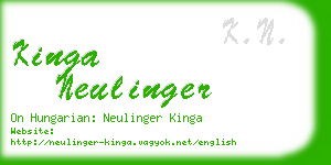 kinga neulinger business card